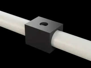3/4" PVC Pipe Drilling Block