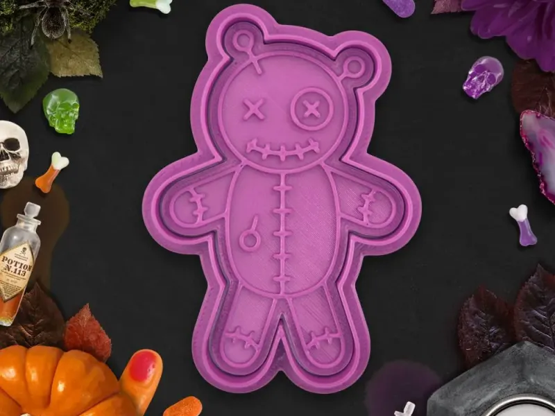 Halloween - Stampino per biscotti / timbro bambola vudù