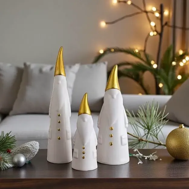 Set van 3 Noordse kabouters voor kerstdecoratie
