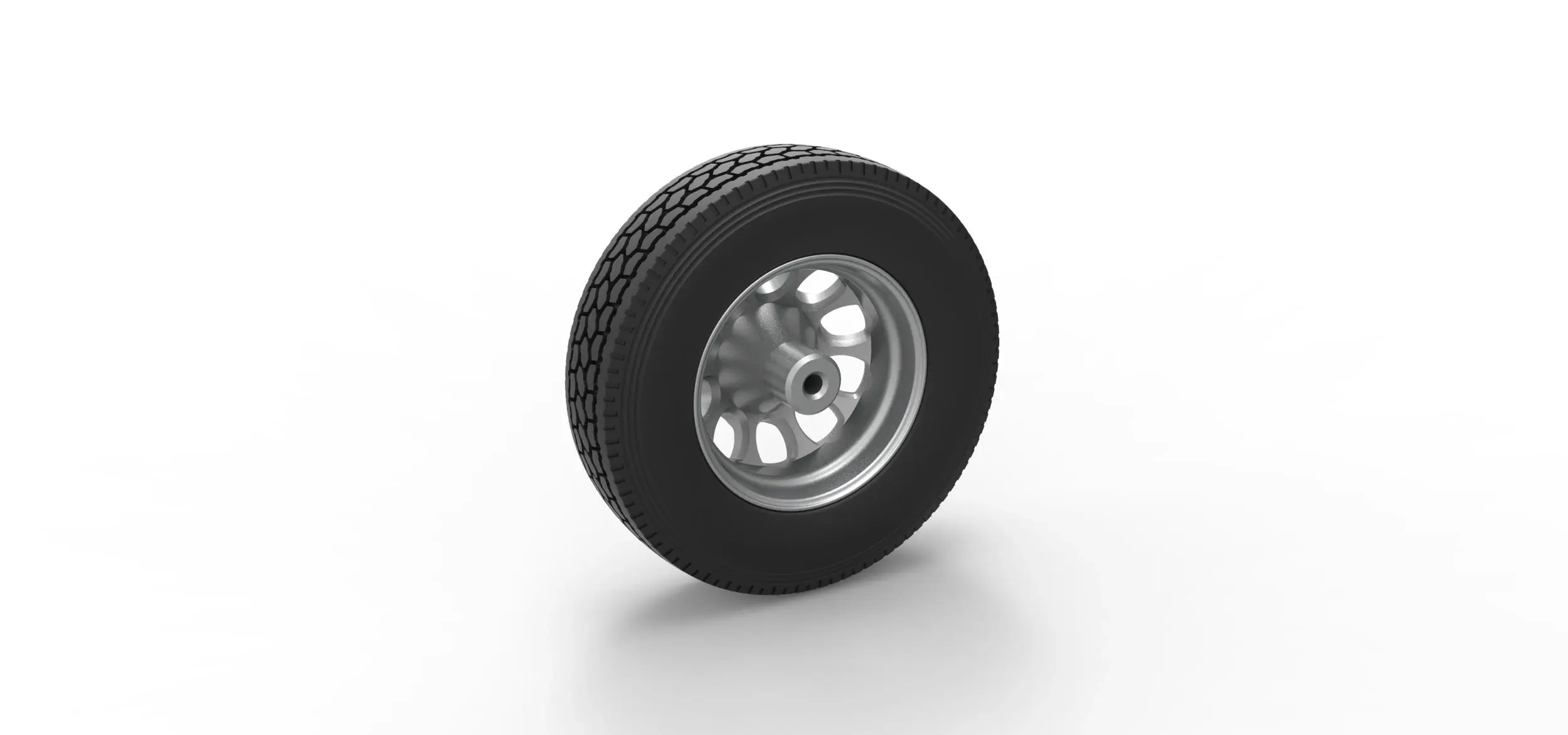 Front custom wheel of semi truck V22 Scale 1:25