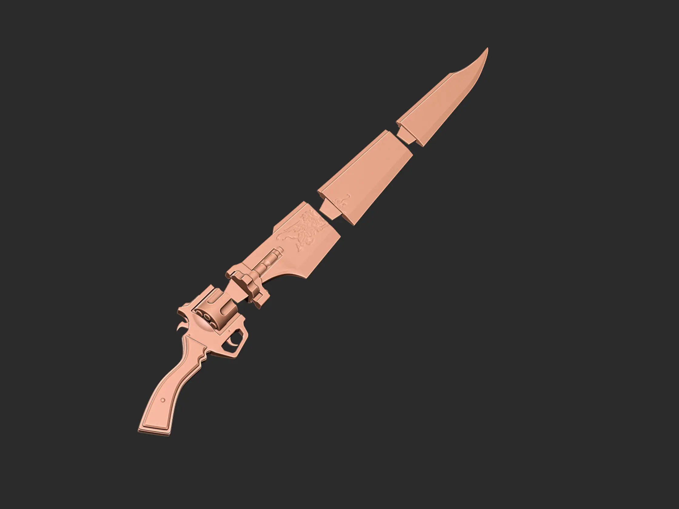 Final Fantasy 8 - Modèle d'impression 3D Gunblade