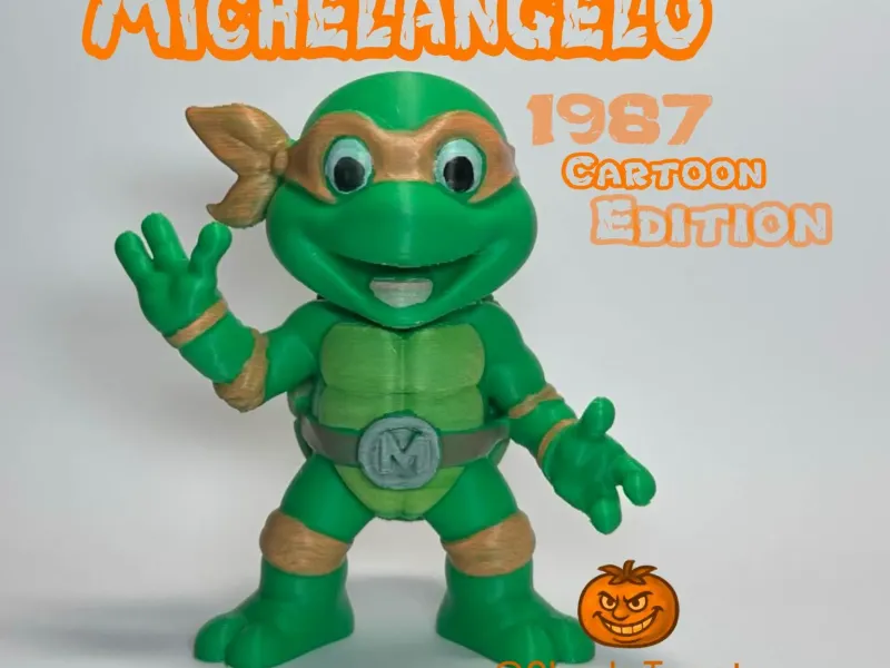 Michelangelo – Figurina DeskBuddy TMNT 1987