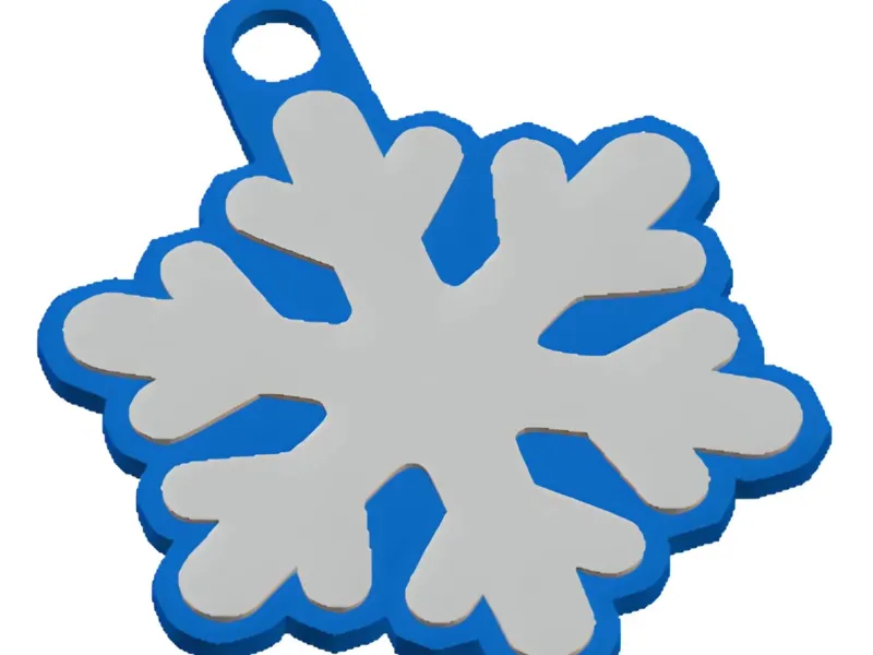 Llavero de Copo de Nieve