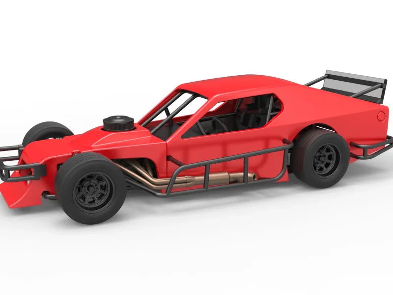 Carro de stock modificado para asfalto Versão 2 Escala 1:25