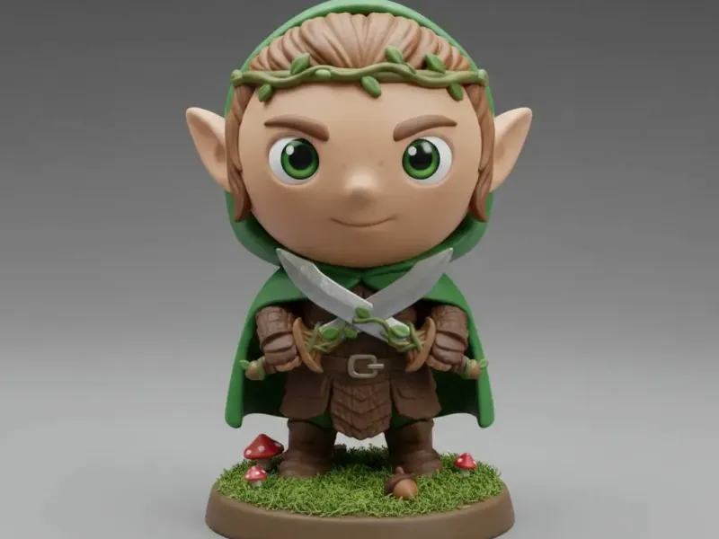 Chibi Sylvan Scout: The Wood-Elf Ranger (Modular Mini)