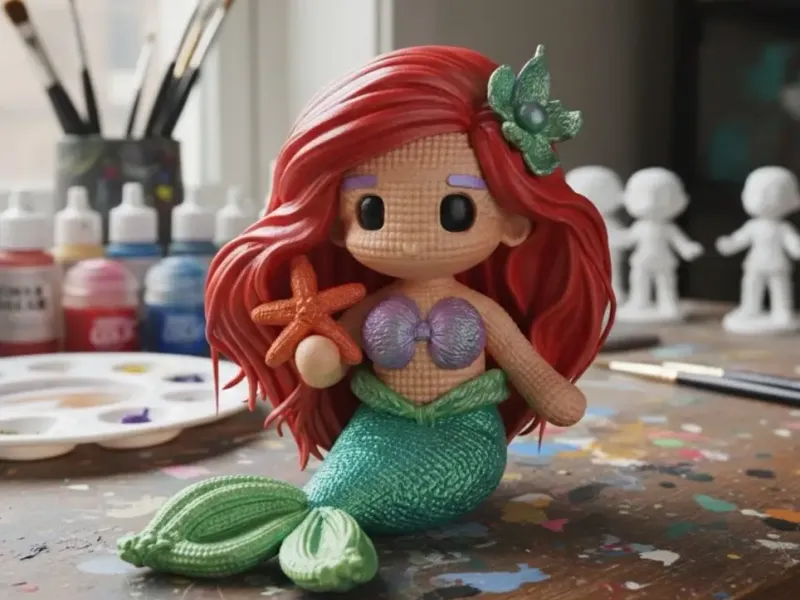 La Sirenita Ariel – Encanto de Crochet