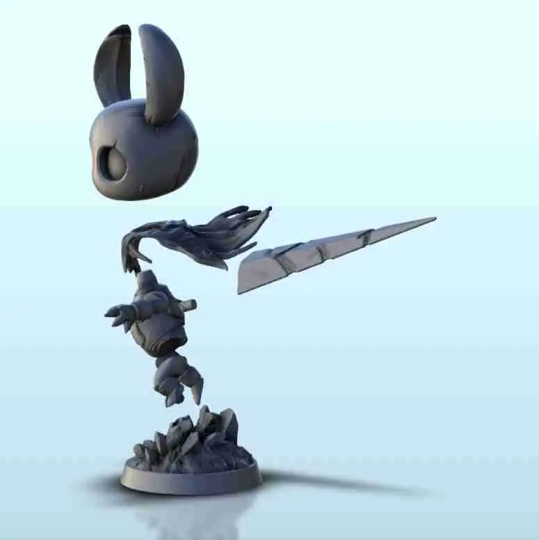 Hollow Knight with sword 4 - miniatures warhammer rpg