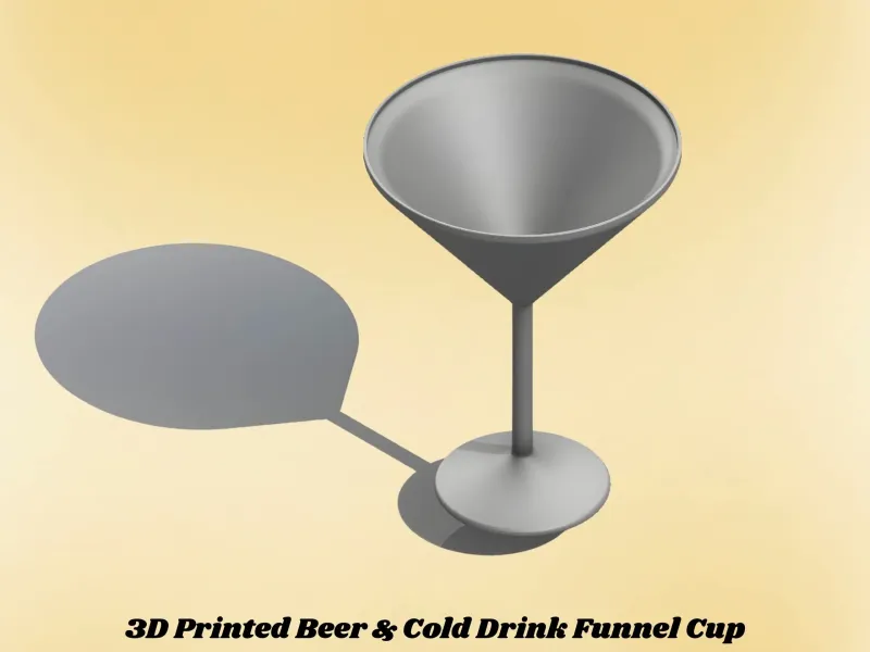 3D Printed Beer & Cold Drink Funnel Cup
