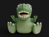 Chibi T Rex (Tyrannosaurus Rex) Piggy Bank-3