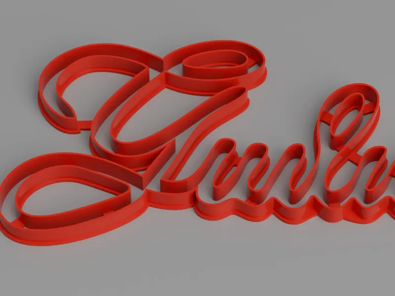 Cortador de biscoitos para Name Giulia v2