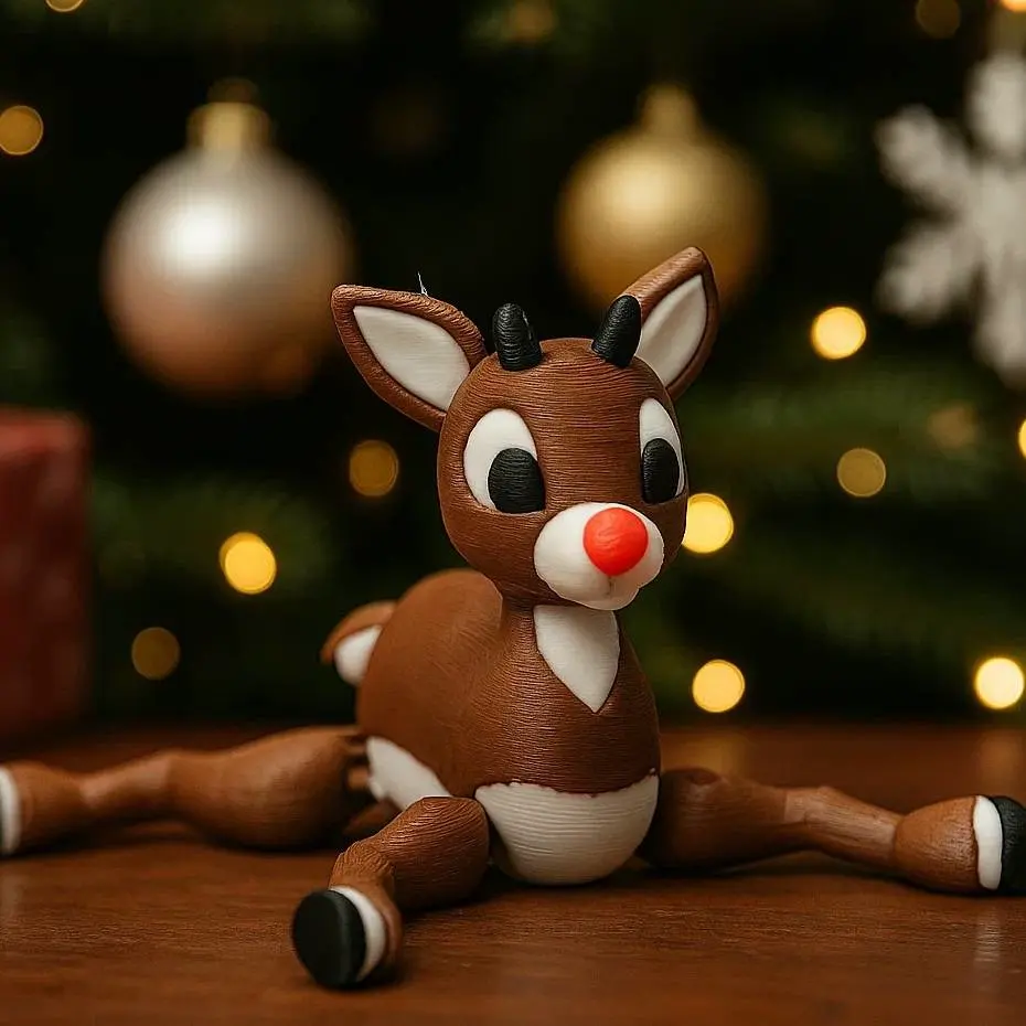Flexi Rudolph the Reindeer Toy for Christmas