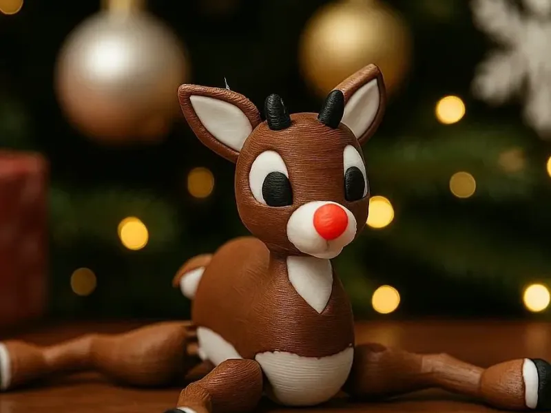 Flexi Rudolph the Reindeer Toy for Christmas
