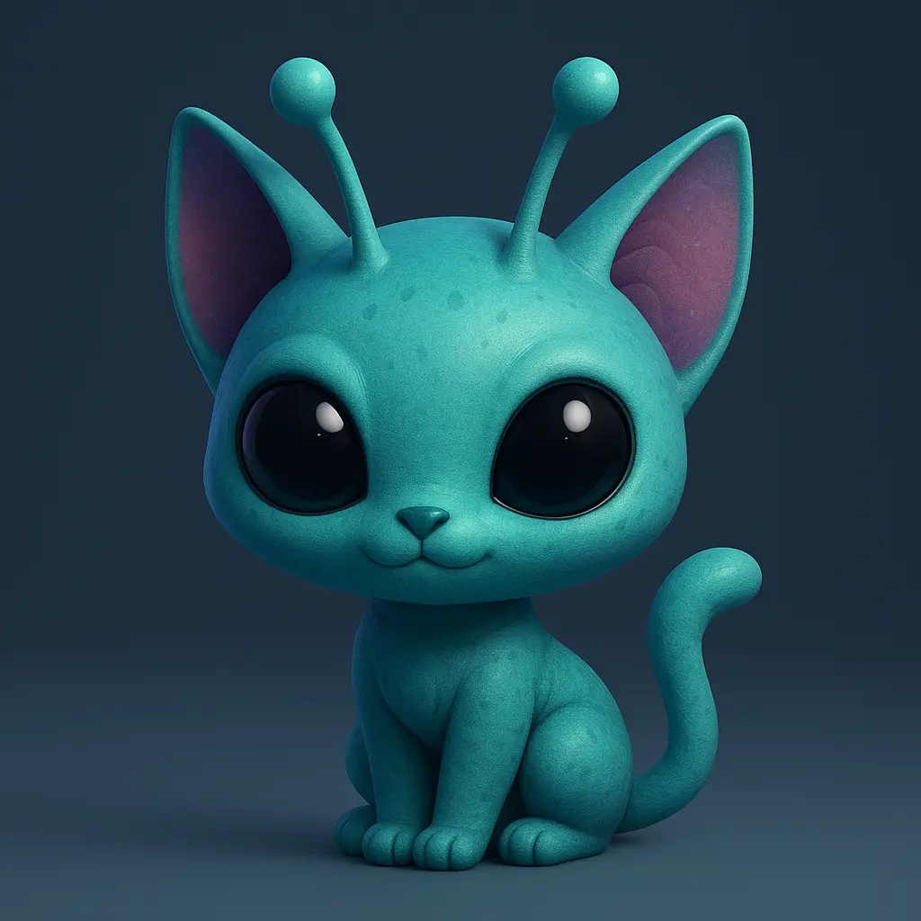 Gato alien chibi