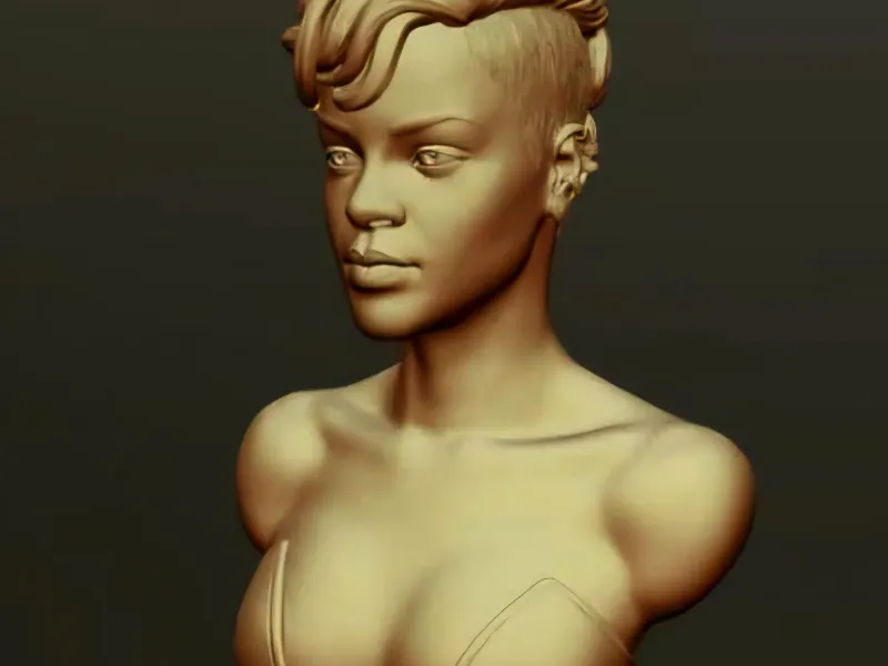 Robyn Rihanna Fenty bust Music artist