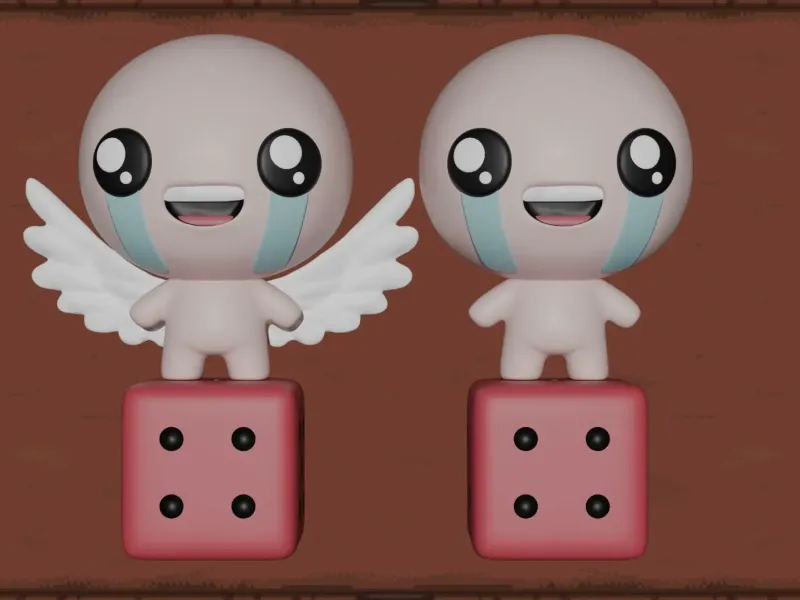 The Binding Of Isaac - FIgure Of Isaac & Angel Isaac