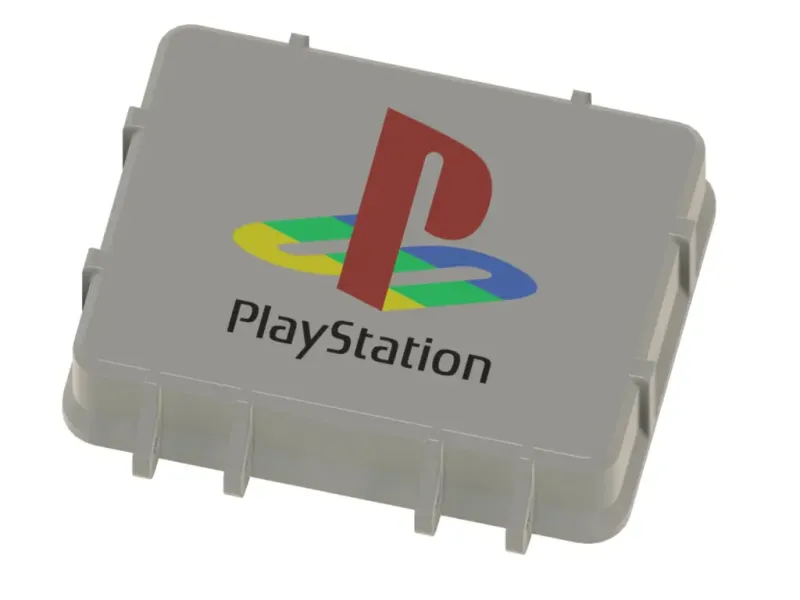 PlayStation 1 and 2 memory card storage box