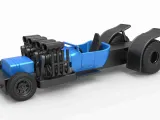 Pulling truck 2wd Hot rod with 2 V8 Version 2 Scale 1:25-0