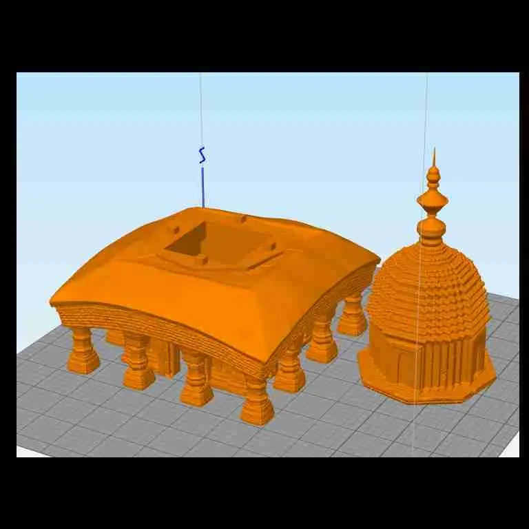 Indian temple with pillars 13 - miniatures warhammer terrain