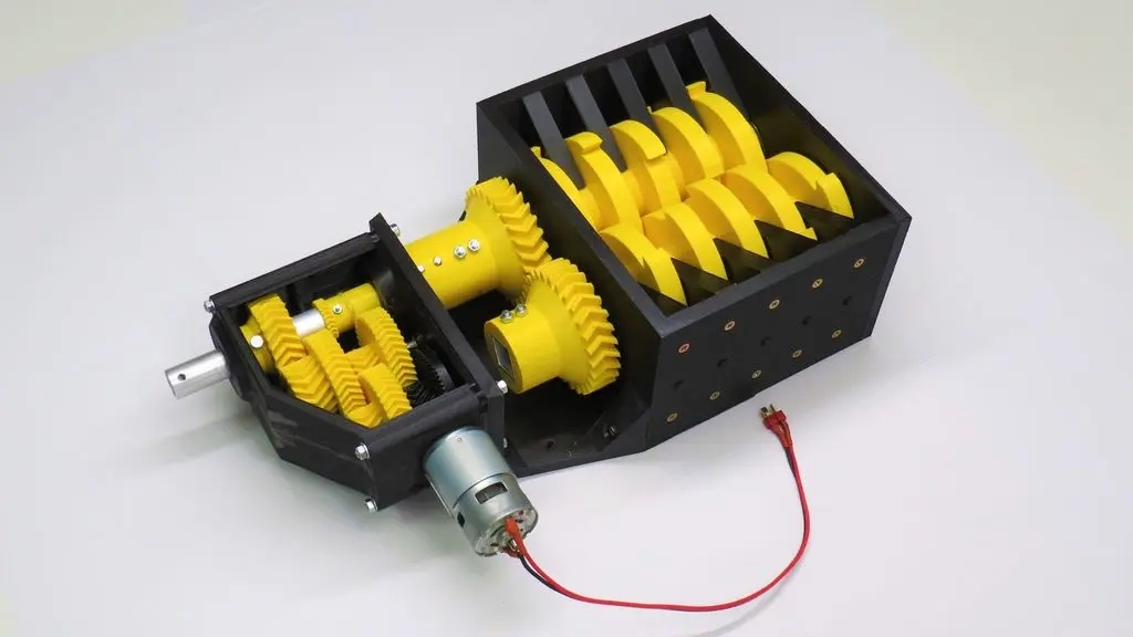 3D-printable shredder