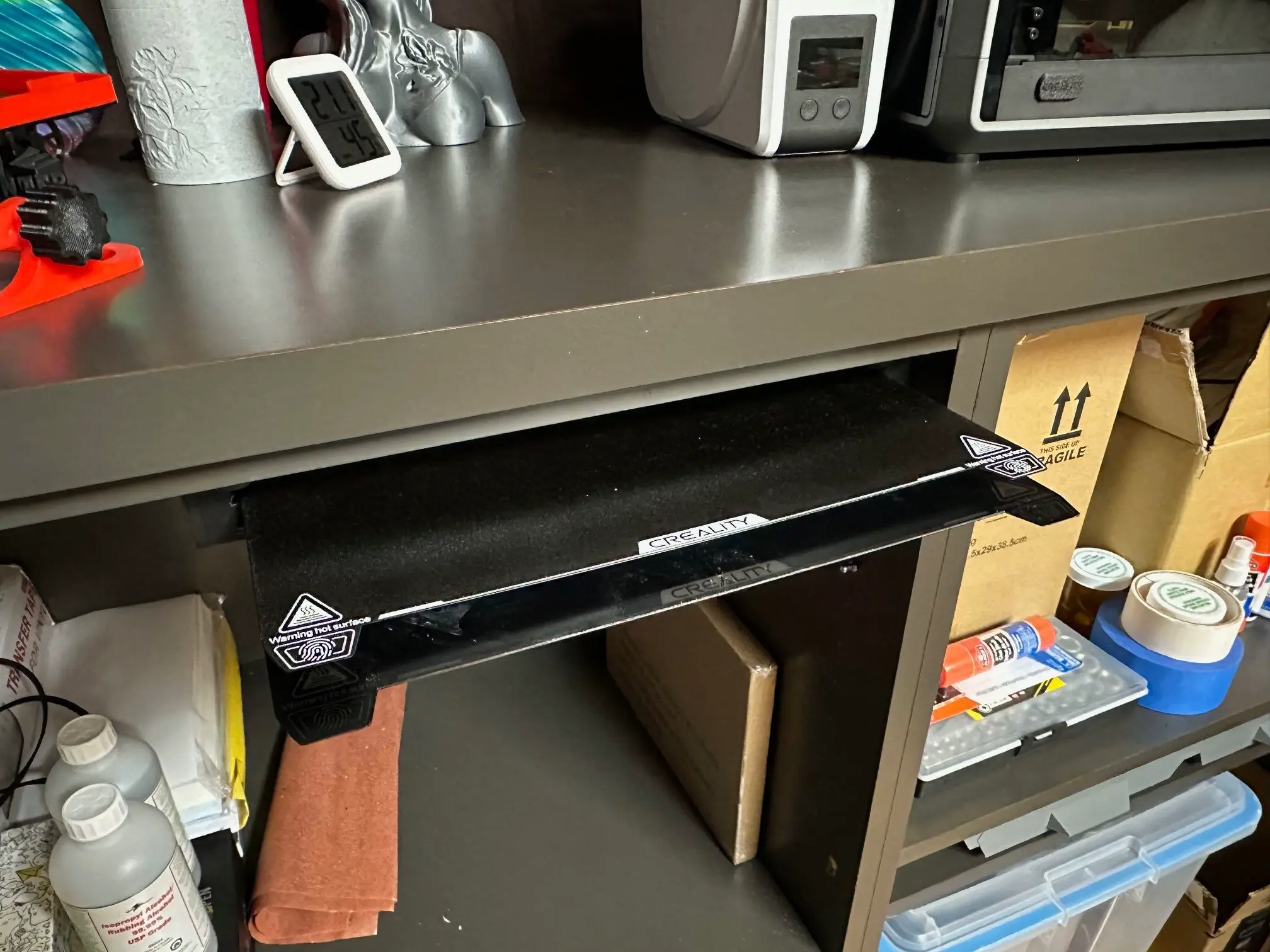 K1 Max Under Table Build Plate Rack