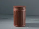 Threaded Screw-Top Container – Ribbed Minimal Storage-3