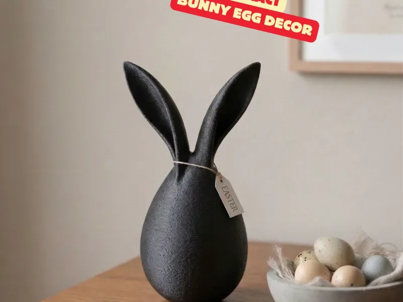 ABSTRAKTES HASENEI - MINIMALISTISCHE OSTERDEKO 🐰