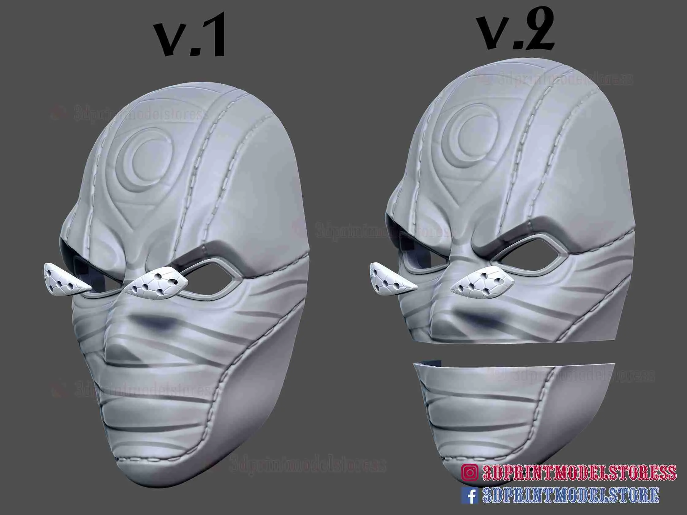 Moon Knight Mask - Marvel Comics Cosplay - Halloween Costume