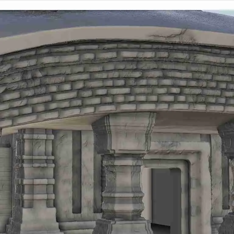 Indian temple with pillars 13 - miniatures warhammer terrain