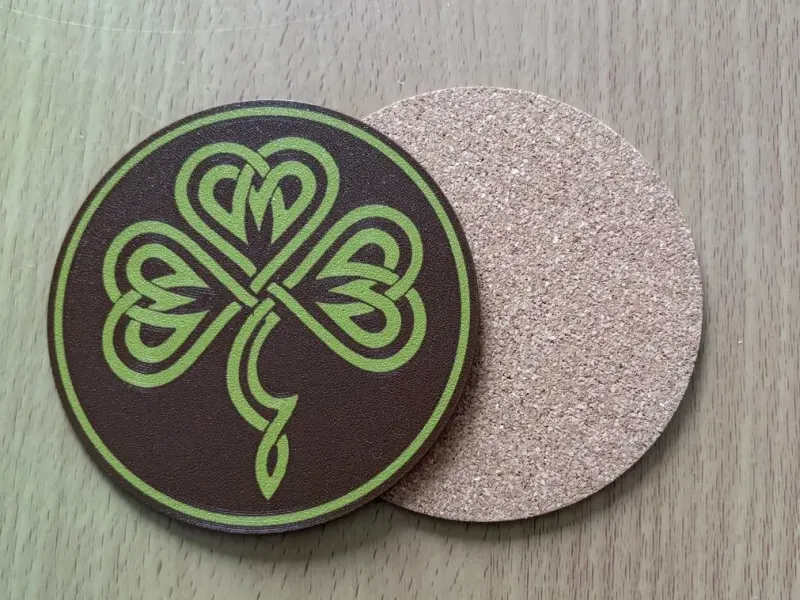 Irish Celtic Shamrock Coaster