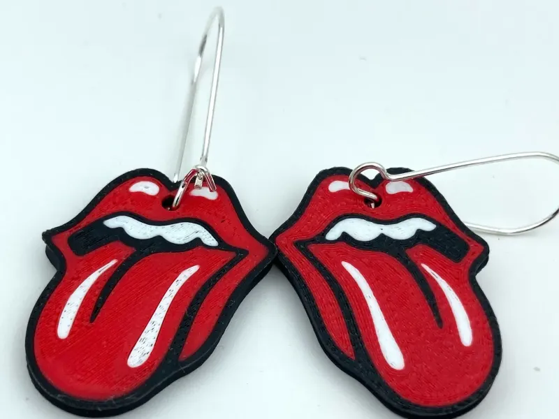 Pendientes Rolling Stones / Earrings Rollin Stones