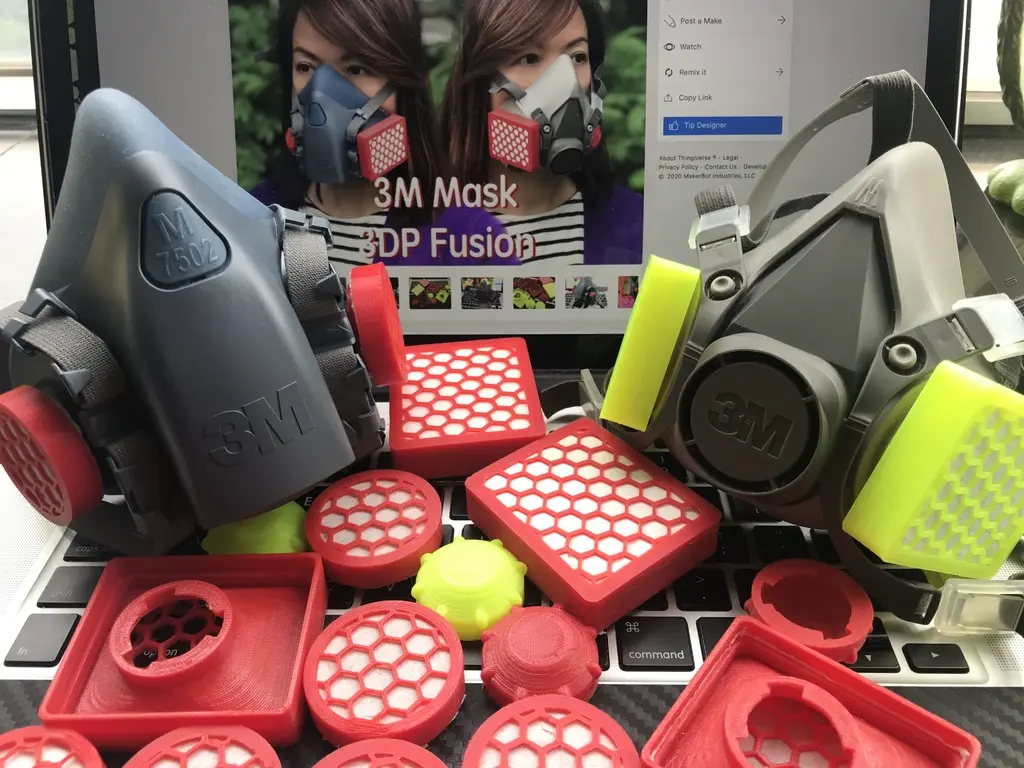 3M Half FacePiece Mask Cartridge and Cap - Covid-19