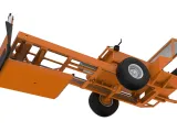 Garden Tractor pulling sled Scale 1:25-4