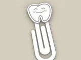 Paperclip Happy tooth - bookmark-2
