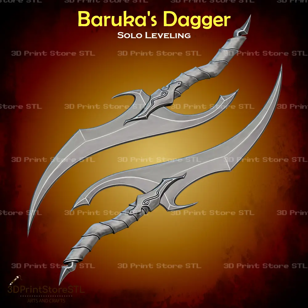 Baruka Dagger Cosplay Solo Leveling - STL File