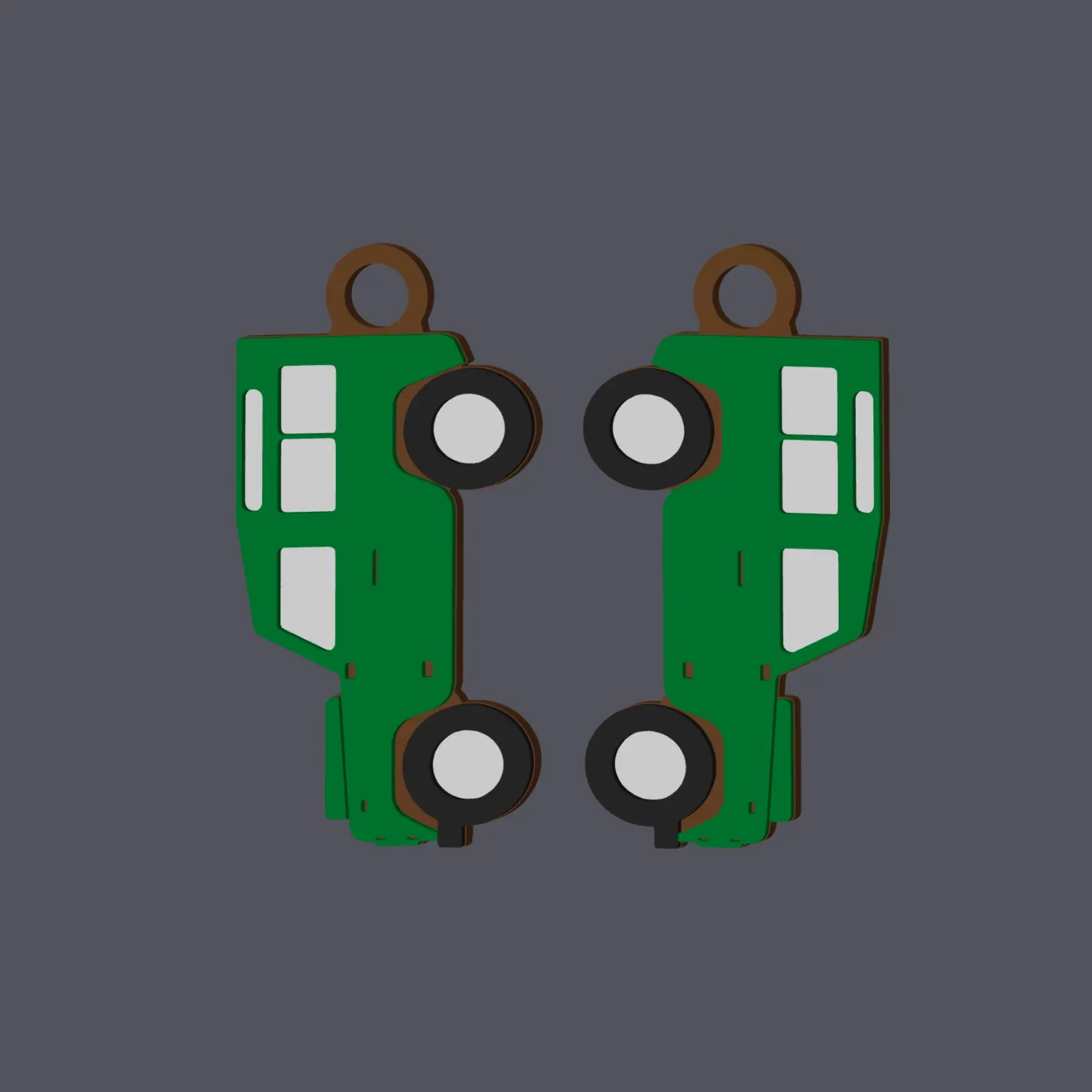 Land Rover Defender Side View - Earring & Pendant