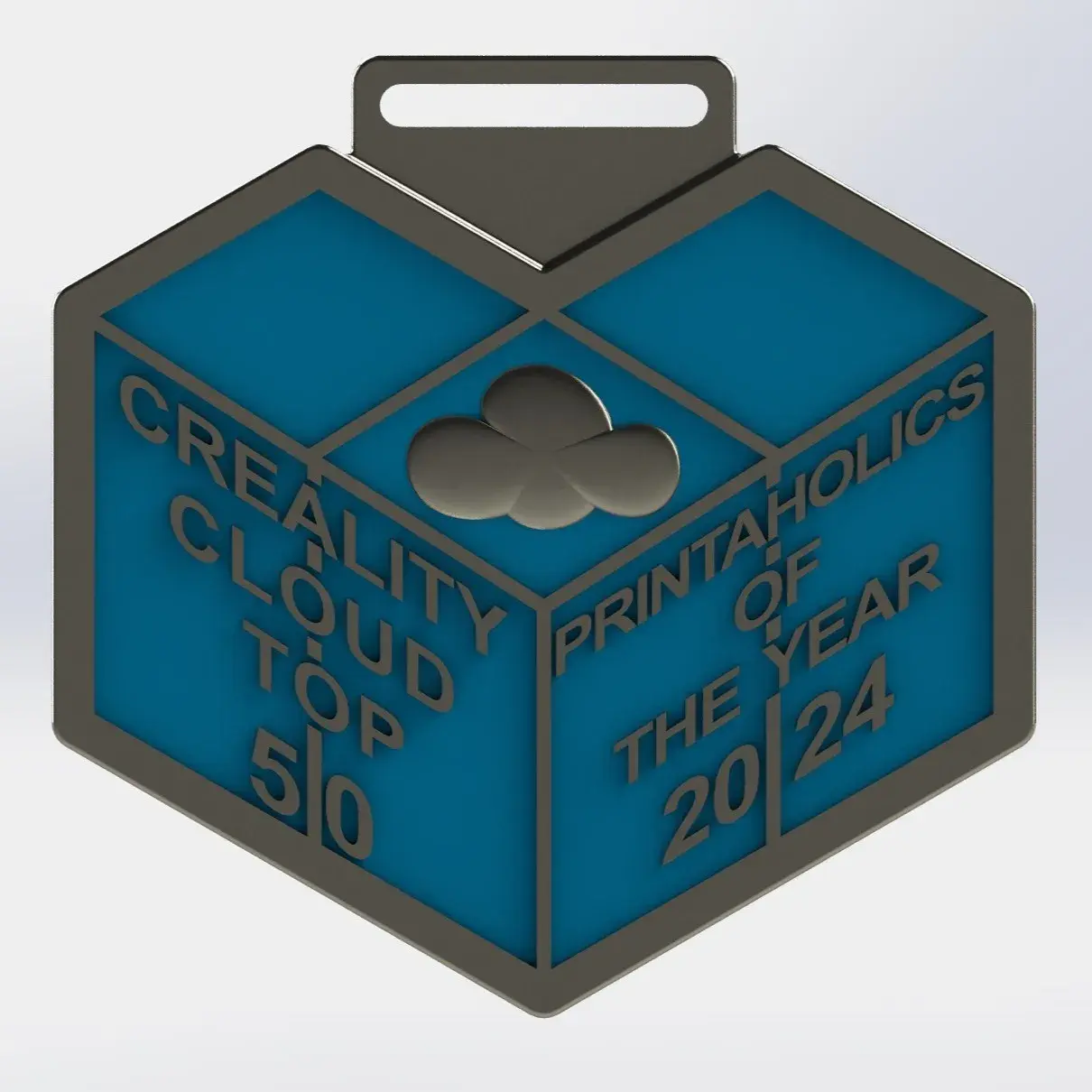 Creality Cloud Top 50 Printaholics Logo Medal