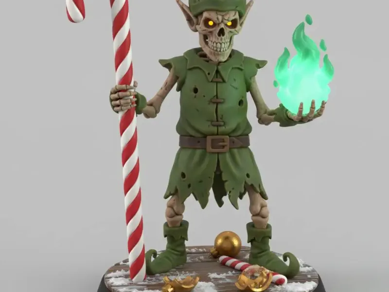 Santa´s Goblin Skull 3d miniature dnd 40k wargame