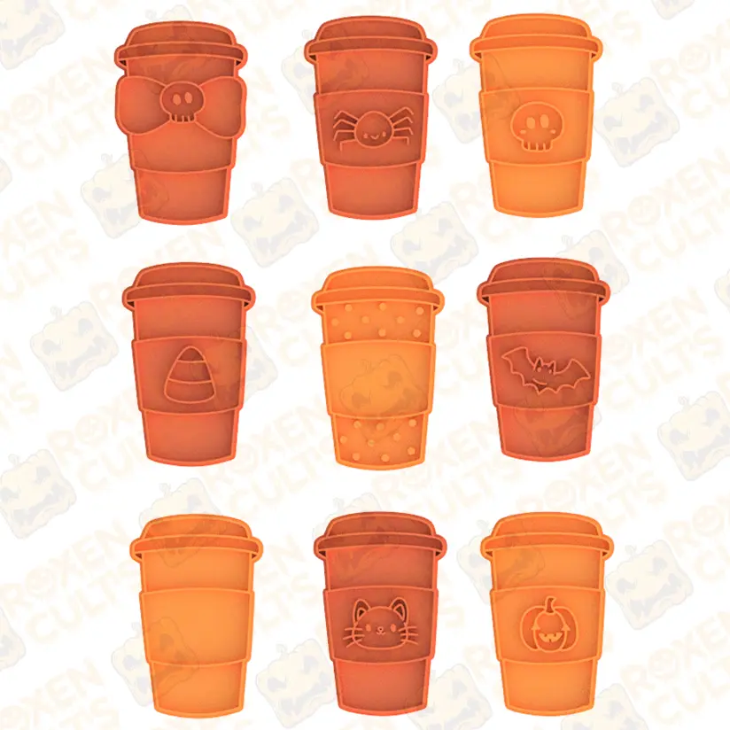 Halloween glasses cookie cutter set of 9