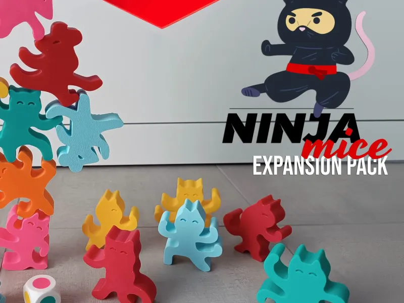 Topi Ninja: Pacchetto di Espansione Gatti Ninja | Famiglia di Giocattoli Divertenti
