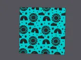 Sun-Cloud-Rainbow - Cookie Cutter Pattern Plate-0