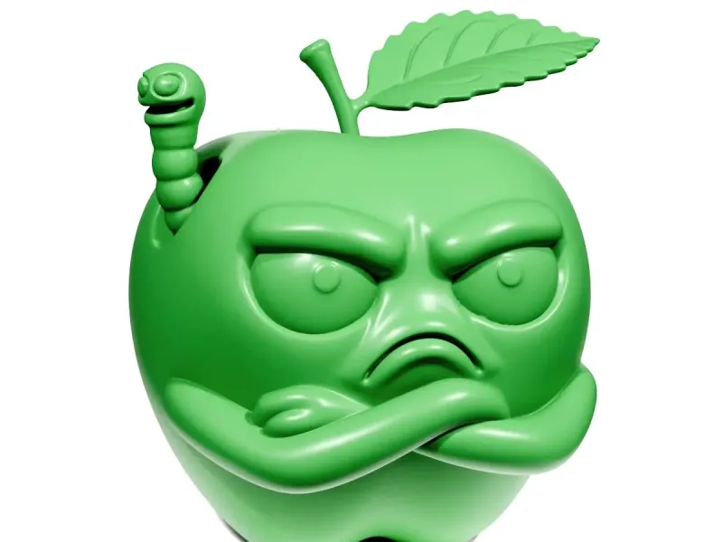 Яблоко и червяк