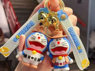 戴牛仔帽的哆啦A梦钥匙扣 机器猫 小叮当 钥匙扣