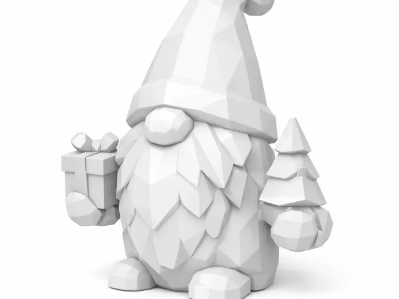Geometric Christmas Gonk
