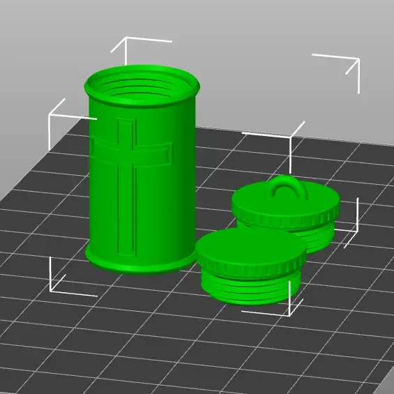 (FREE) Cross Container Pendant - Ideal for Small Treasures