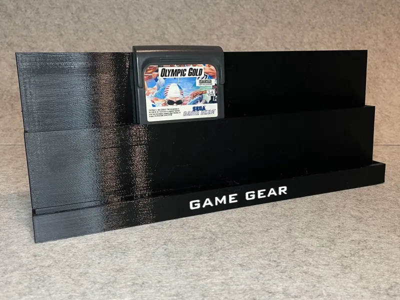 Display stand holder for Sega GameGear games
