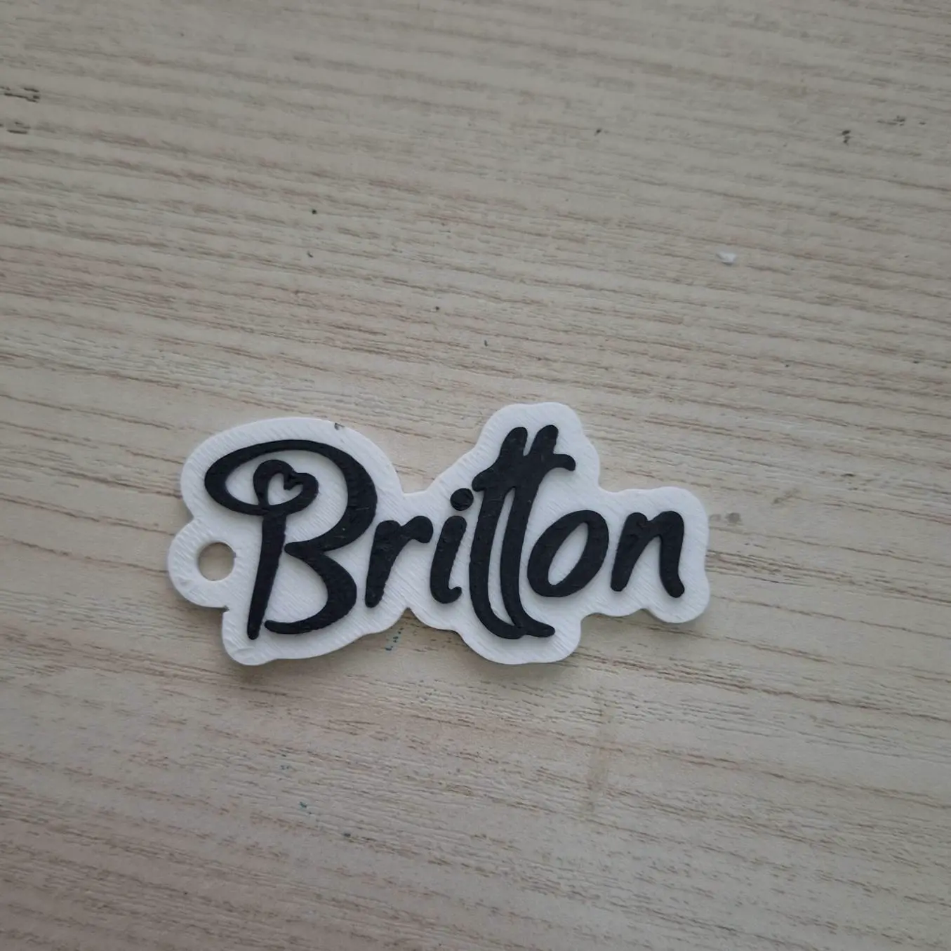 Keychain whit name Britton - Love stile - Name Tag