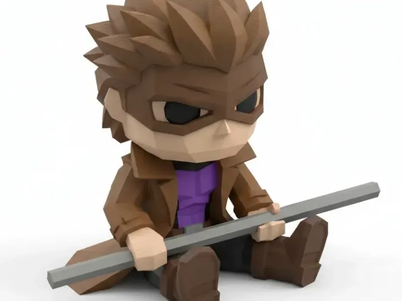 Gambit Chibi Figure 🃏⚡