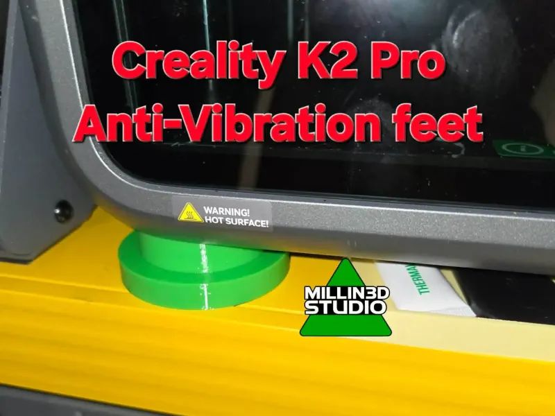 Pies antivibración de TPU para Creality K2 Pro