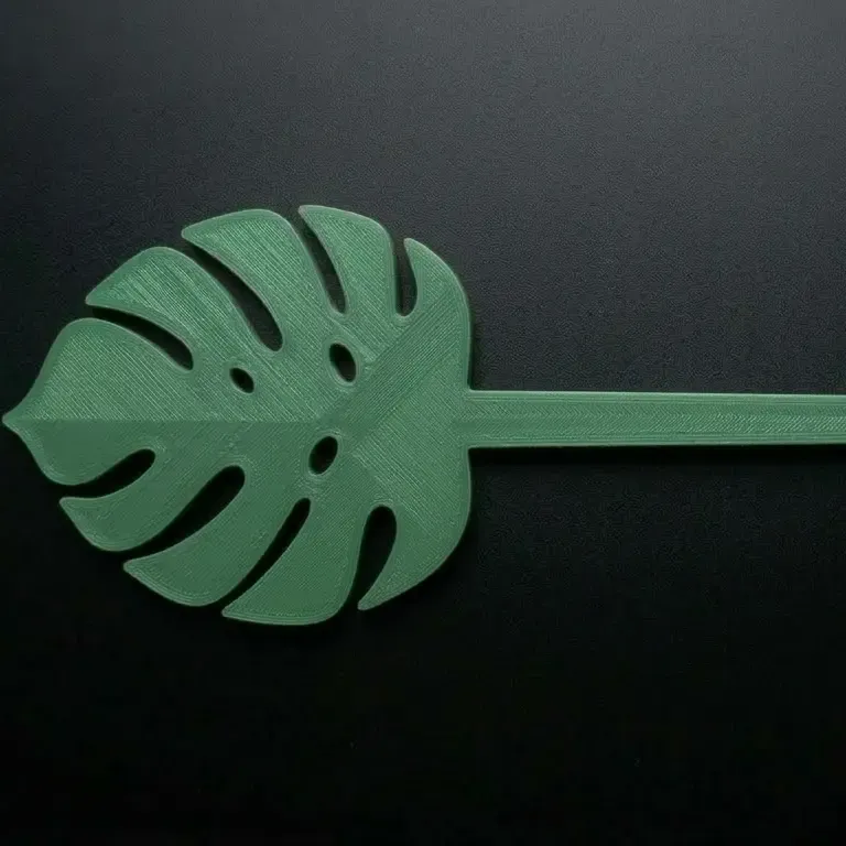 monstera hair pin
