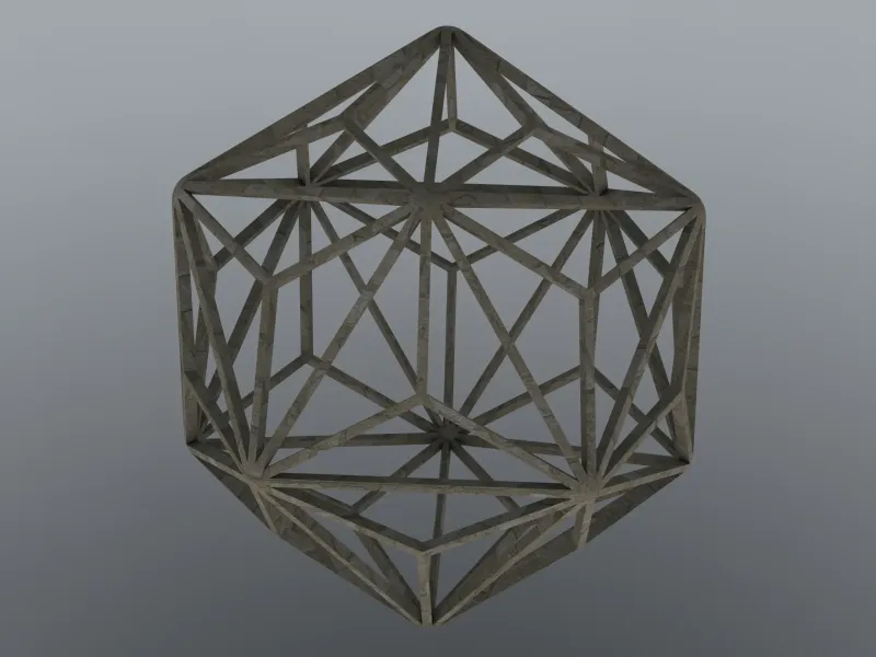 Tel Kafes Şekli Triakis Icosahedron